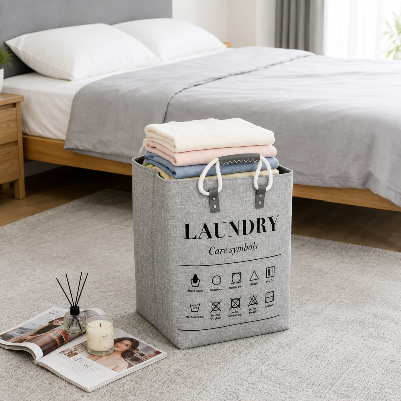 Laundry Basket Premium Fabric Clothes Storage Hamper