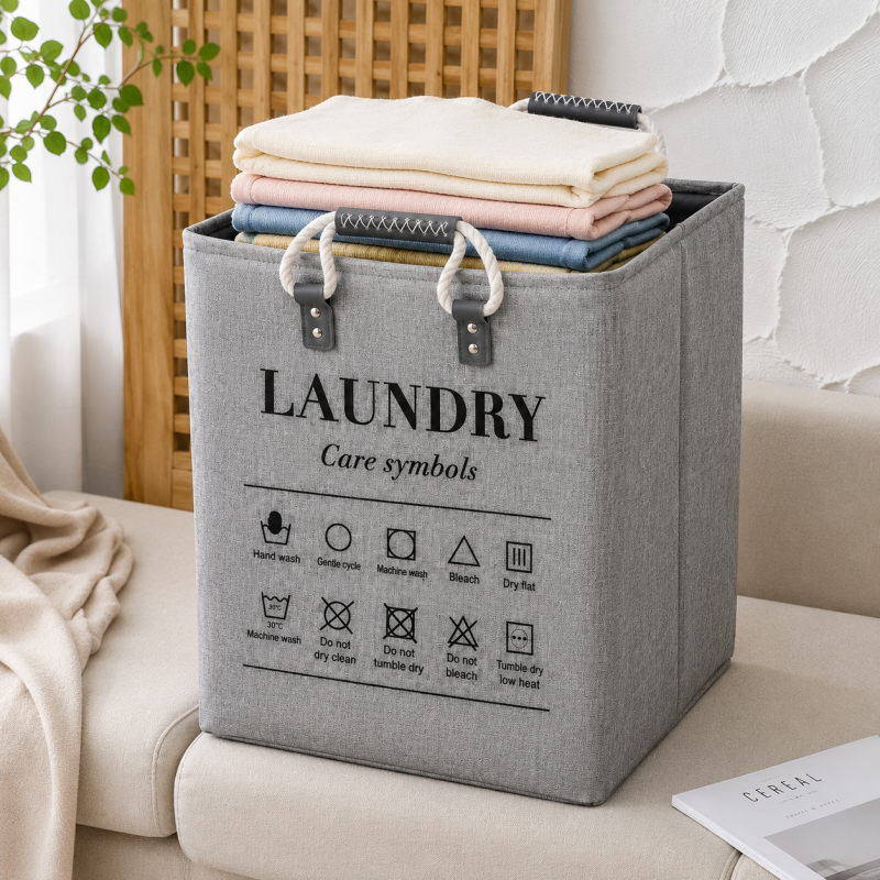 Laundry Basket Premium Fabric Clothes Storage Hamper