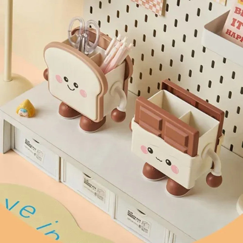 Plastic Multi Purpose Pen Holder Organizer Desktop Storage Box