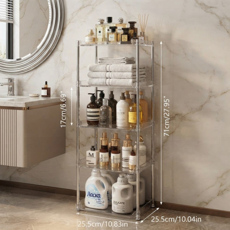 5 Tiers Vertical Transparent Shoe Rack Organizers
